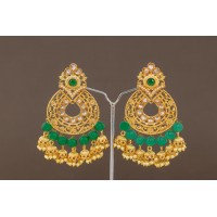 Tear drop kundan earring