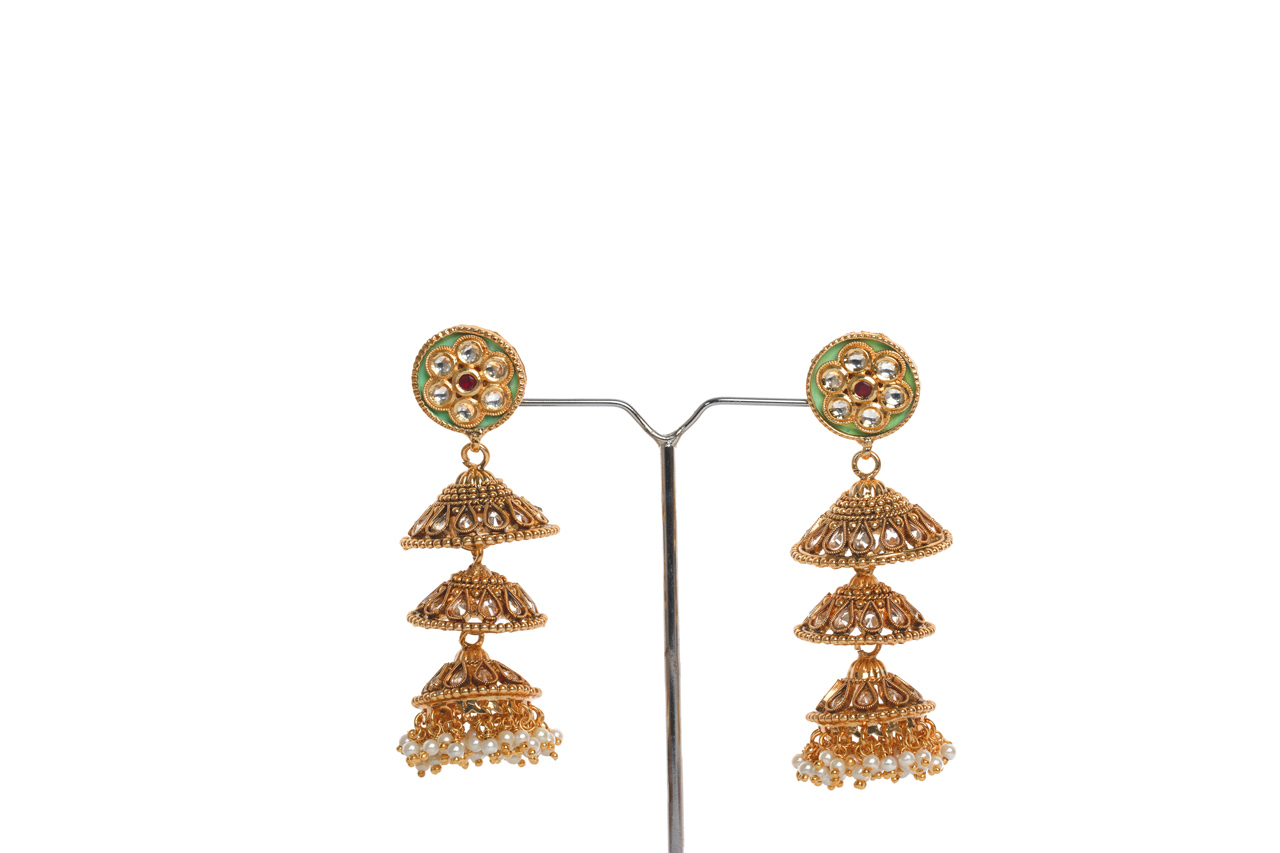 high quality kundan earring