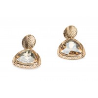 Stunning triangle drop earring
