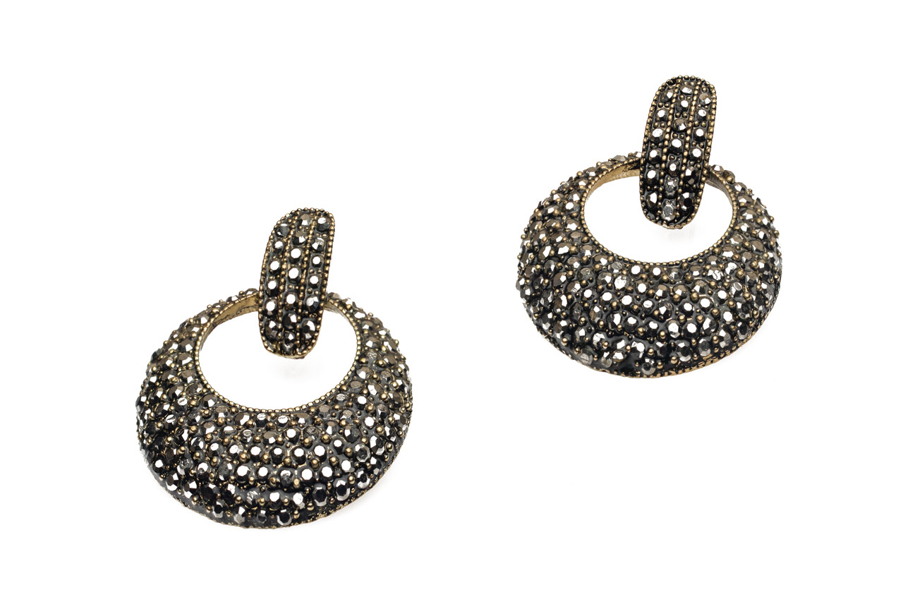 Studded beaded earring