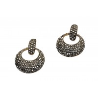 Studded beaded earring