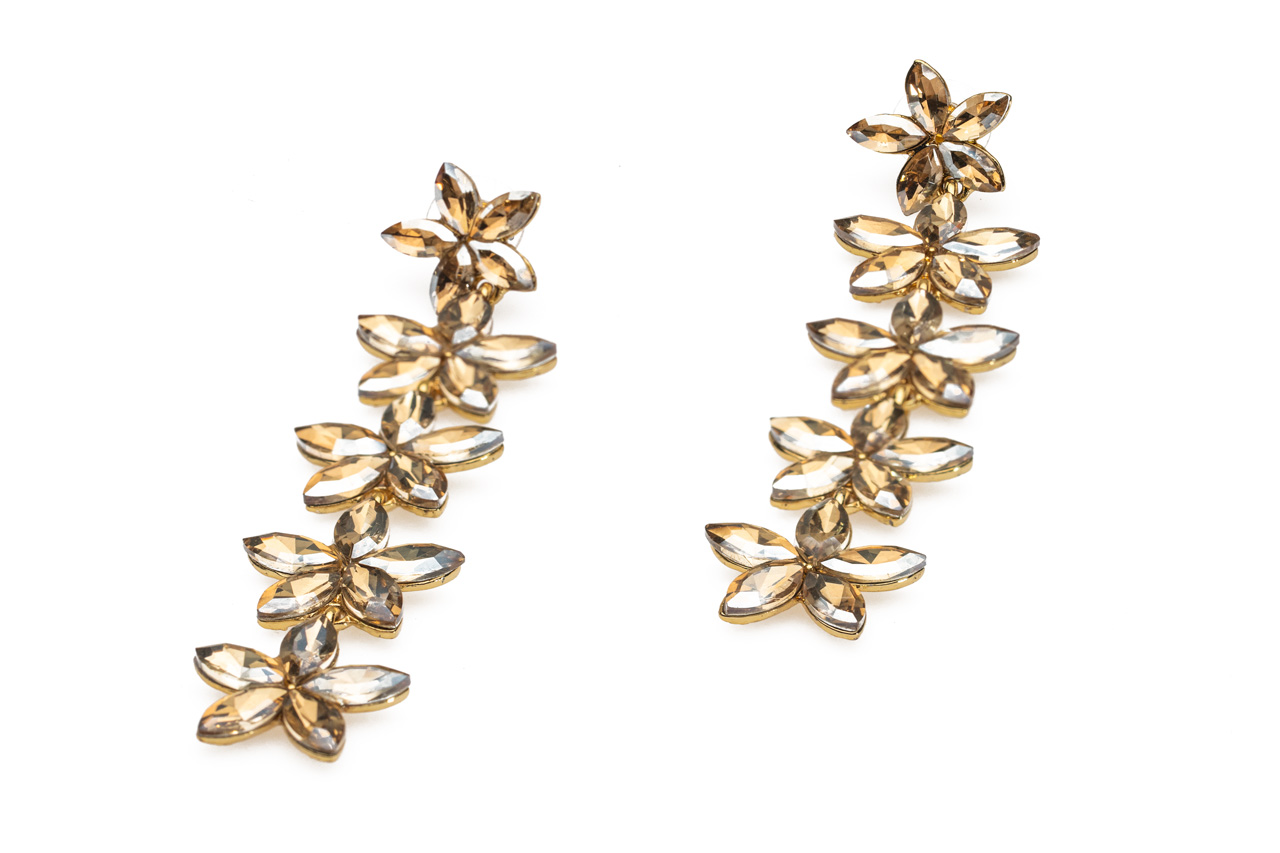 Stunning star drop earring