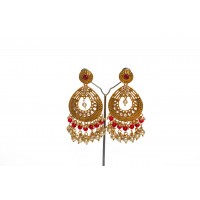 Tear drop kundan earring