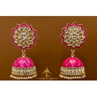  Matte minakari finish jhumki (4 colours)