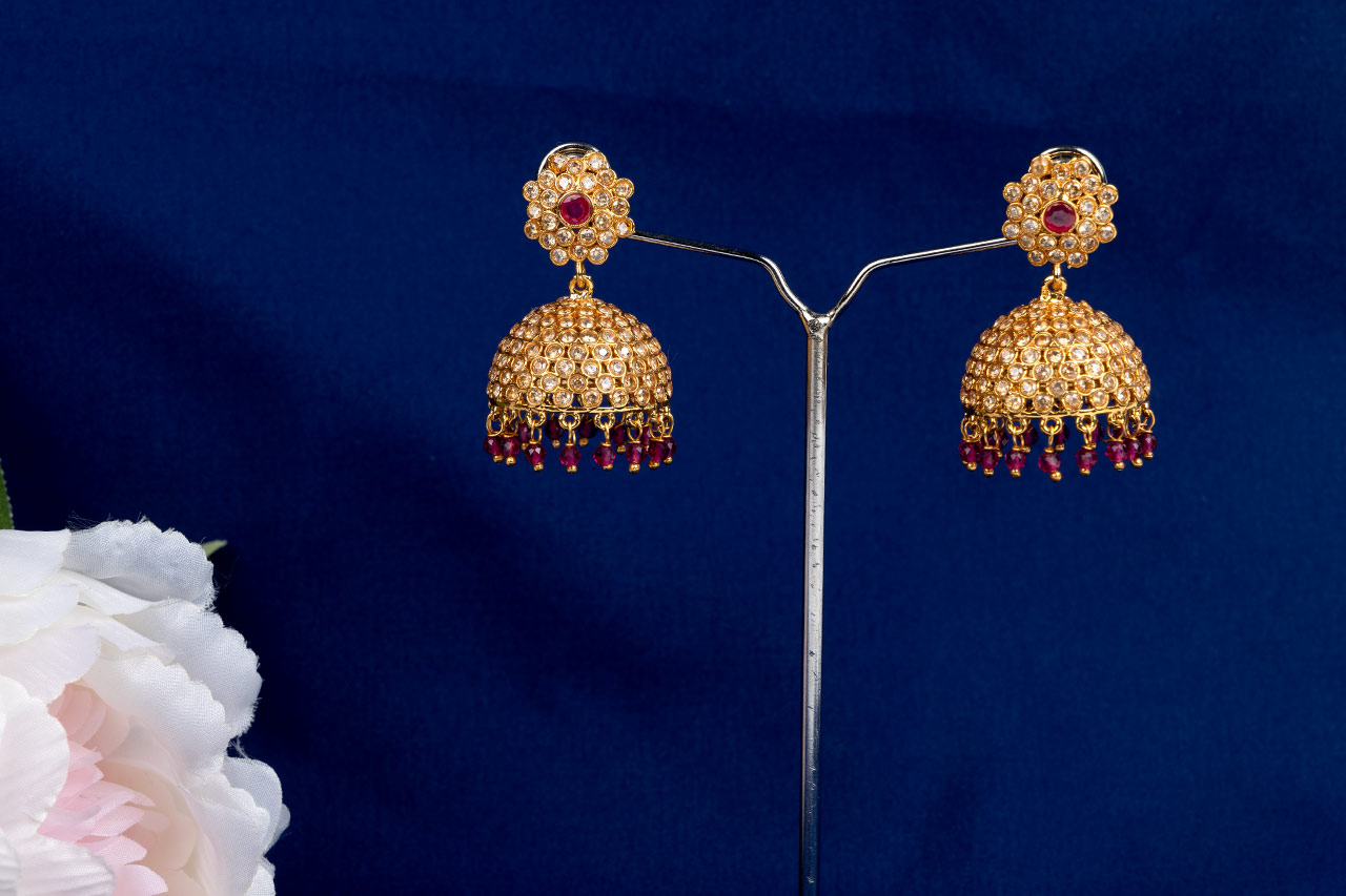 Luxurious reverse AD Jhumki
