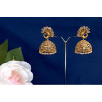 Peacock Pattern Jhumki