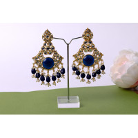 Attractive chandbali pattern with drops (2 colours)