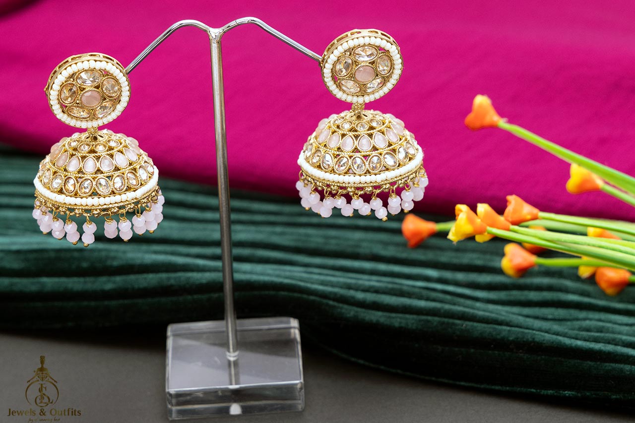 Premium Baby pink Jhumki
