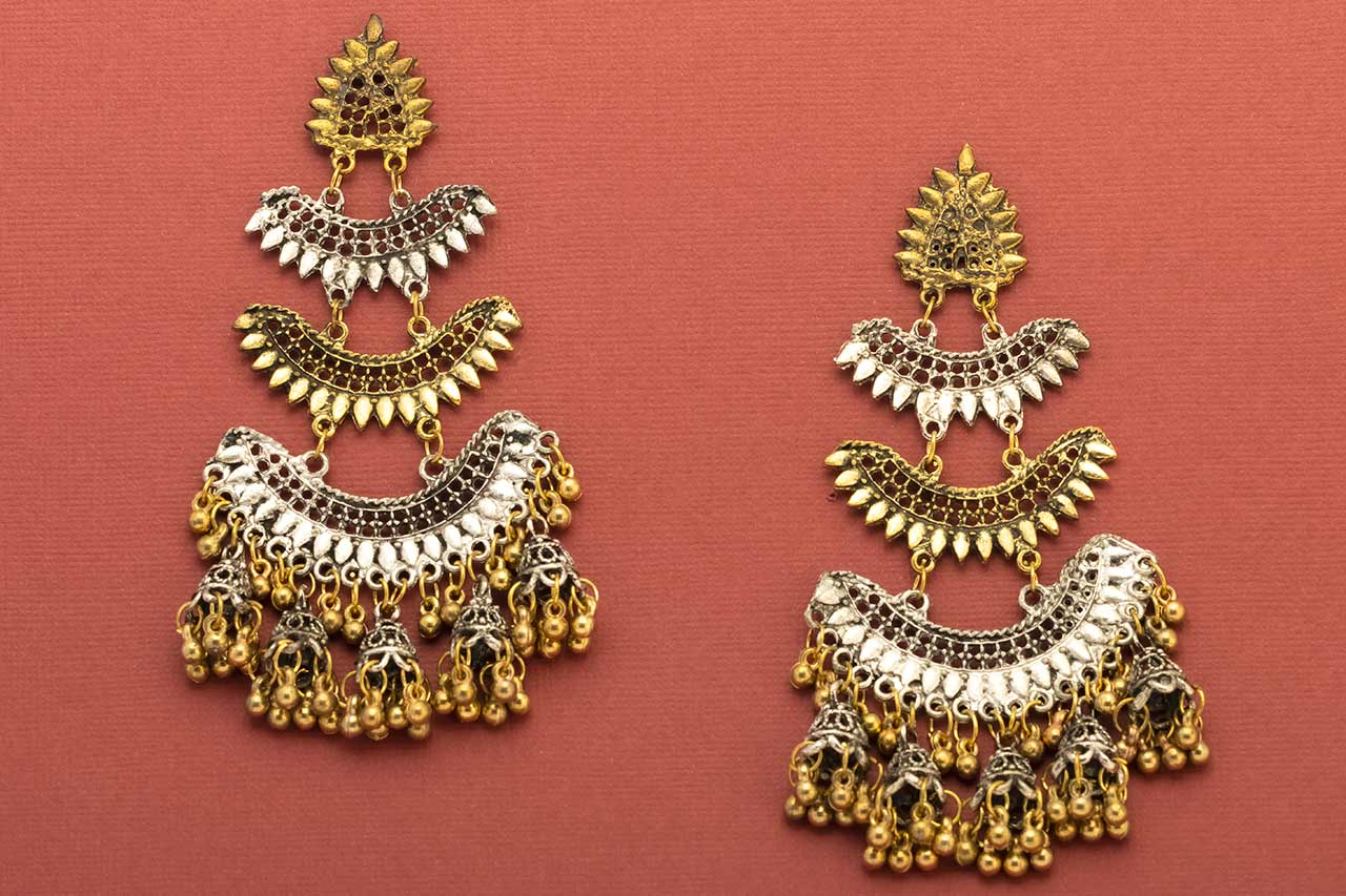 layered Dual Shade Earrings