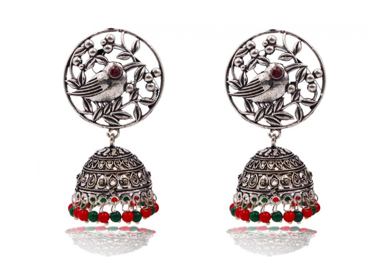 Gorgeous German Silver Jumki