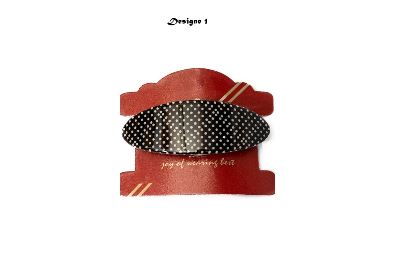 Four Unique Pattern Hair Clips 