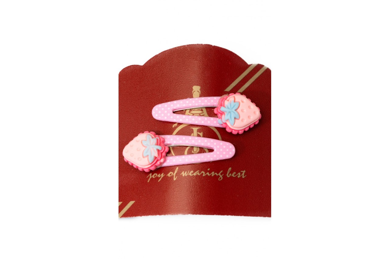 Strawberry kids hair clips (2 colour)