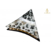 Leopard pattern oversized hair claws
