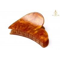 Orange Shiny oversized hair claws