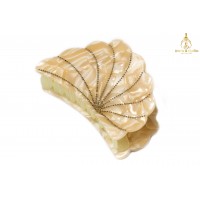 Cream golden oversized hair claws