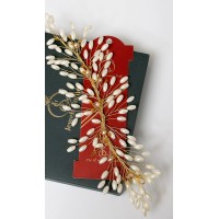 Silver And Golden hair wrap