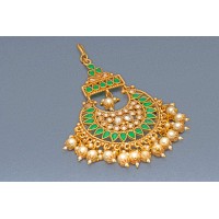 Kundan Pasa with Green Pattern