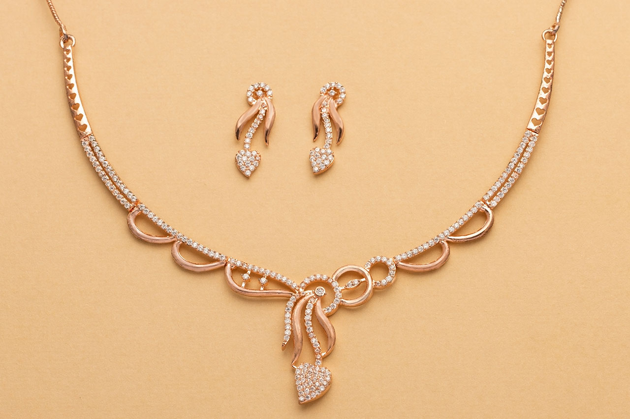 Partywear beautiful AD necklace