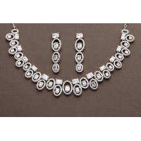 Designer Silver AD necklace