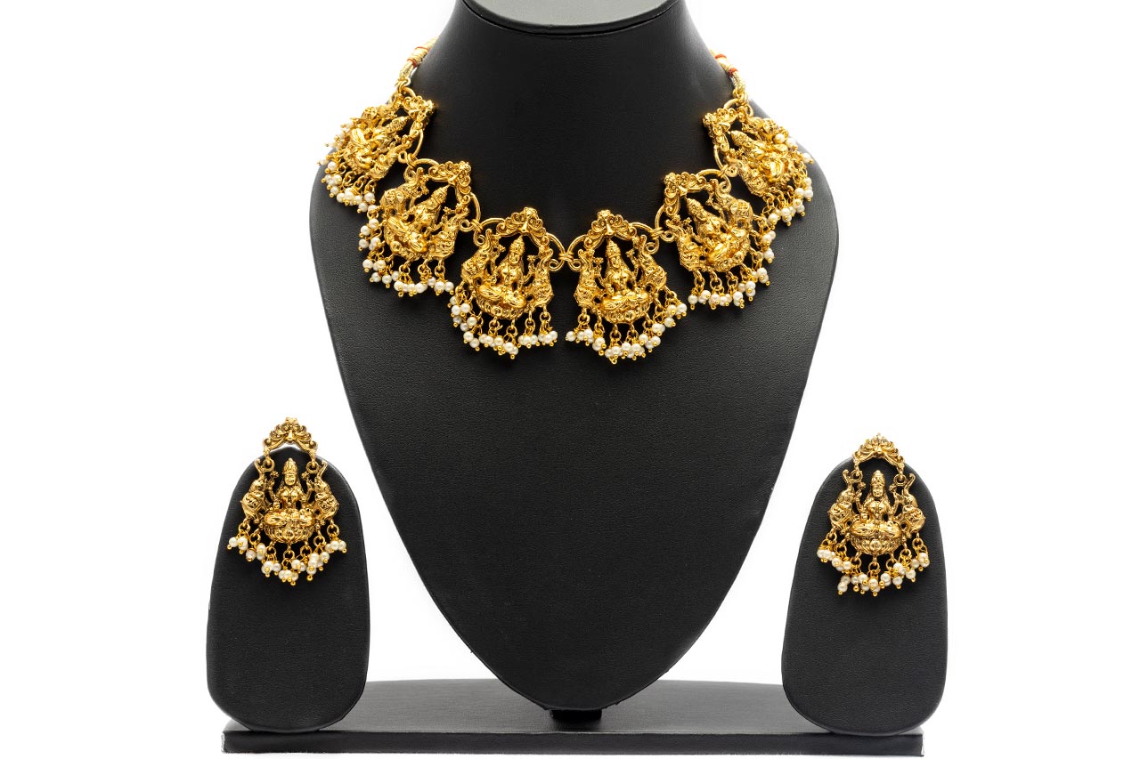 Temple Lord Laxmi necklace 