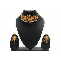 Multicolour temple necklace 