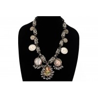 Shiny Silver Multi necklace