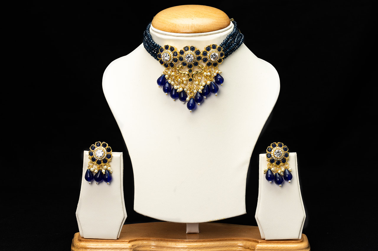 Beads Kundan Choker (2 colours)