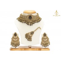 Astonishing Golden Grey Necklace 
