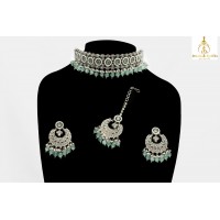 Premium Sea green shade Choker