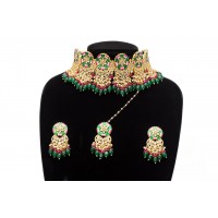 Green minakari Choker 