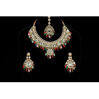 Uncut Kundan Multicolour Necklace