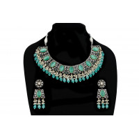 Silver Base American Diamond necklace