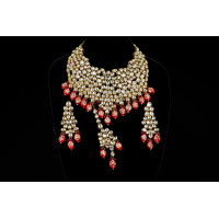 Red Rich Kundan Necklace 