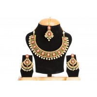 Appealing Kundan and Bead Necklace 