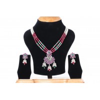 Charming Beaded Silver necklace