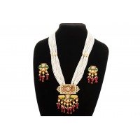 Unique pattern minakari neck piece