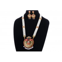 Peacock pattern Long Necklace