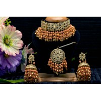 Piple patti pattern jadau choker