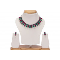 Multi colour silver necklace (3 colours)