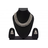 Lightweight oxidised silver Necklace