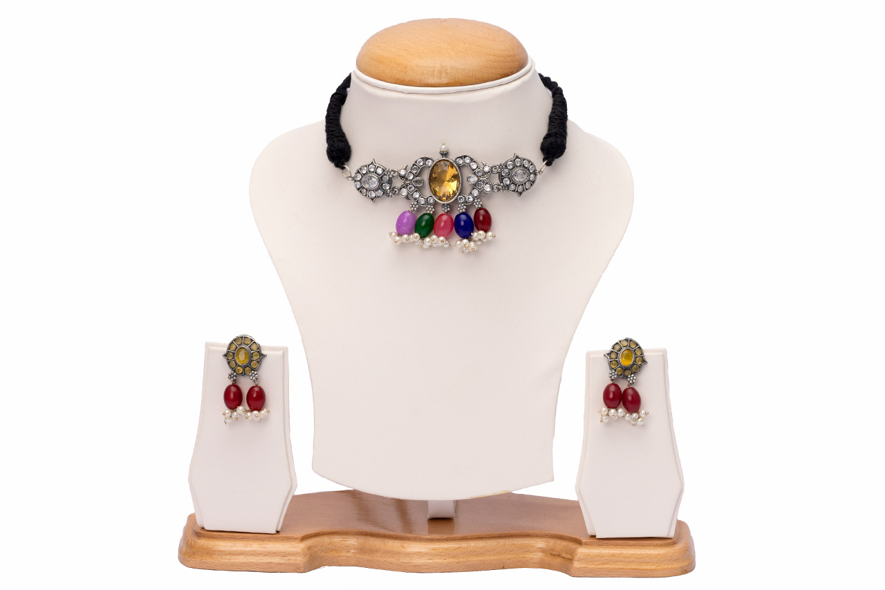 Premium silver choker