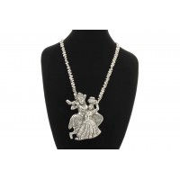 Radhe Krishna Oxidised Necklace