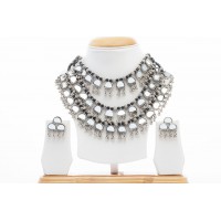 Attractive Silver oxidised Necklace