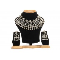 Ravishing oxidised Silver Choker 