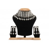 Attractive oxidised mirror Choker 