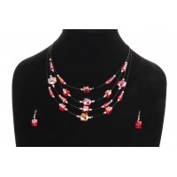 Stunning Red Bead Necklace