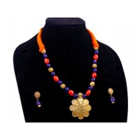 Beaded Necklace set with pendent