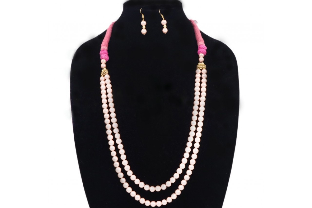 Semi Precious pearl necklace