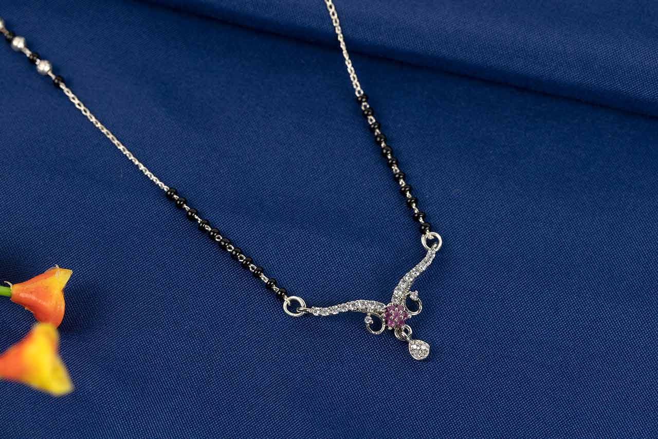 Elegant silver Mangalsutra