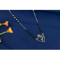 Rose in Heart Pattern Mangalsutra